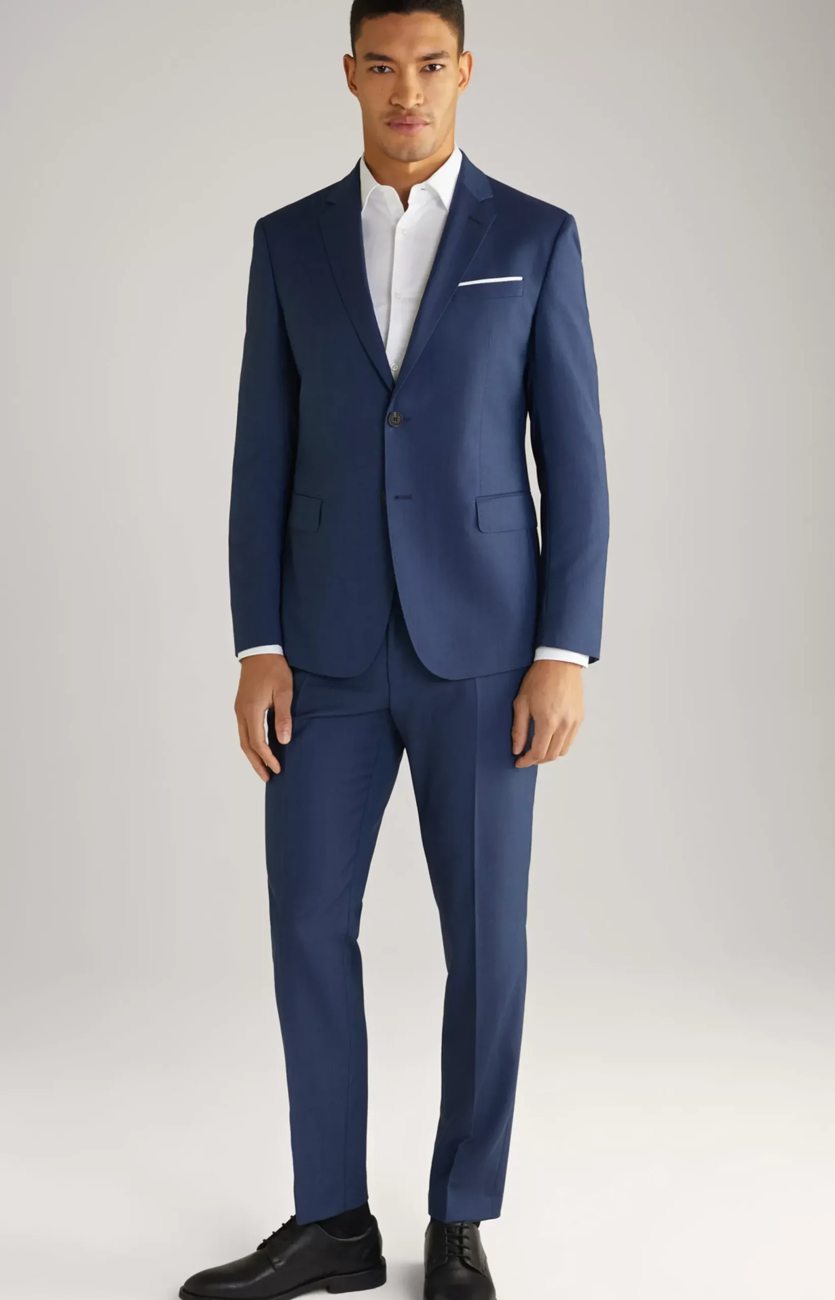 Virgin Wool Herby Modular Jacket in Blue melted