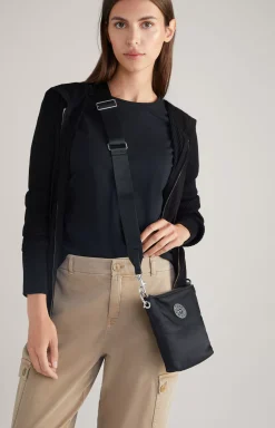 Vita Puro Salvia Shoulder Bag in Black
