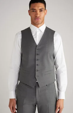 Wackno Modular Suit Waistcoat in Grey
