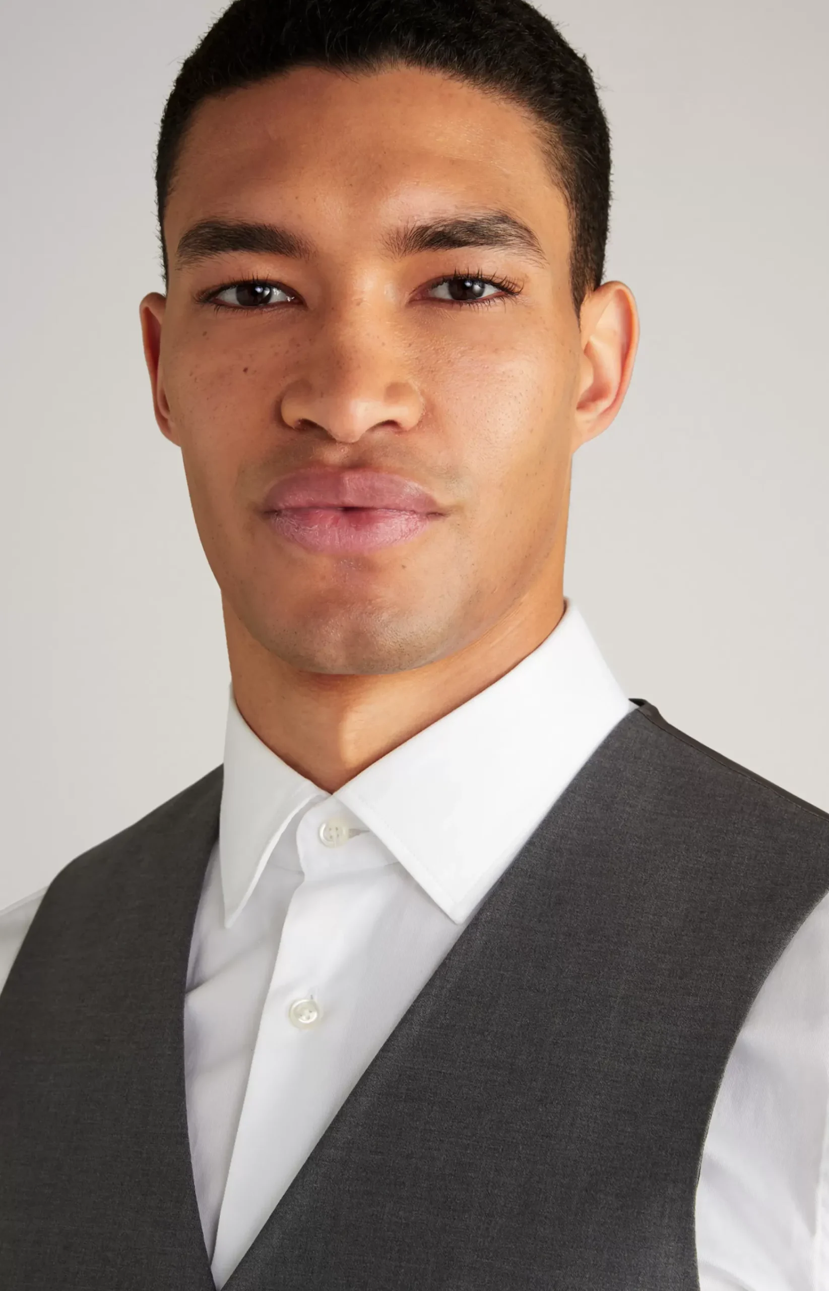 Wackno Modular Suit Waistcoat in Grey
