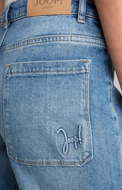 Wide Leg Jeans in a Blue Washed Look