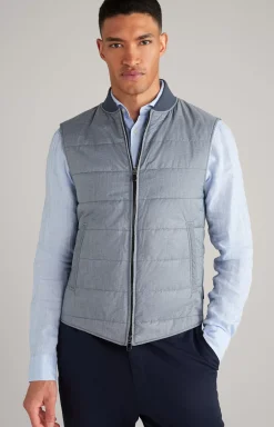 Wilmot Quilted Waistcoat in Blue