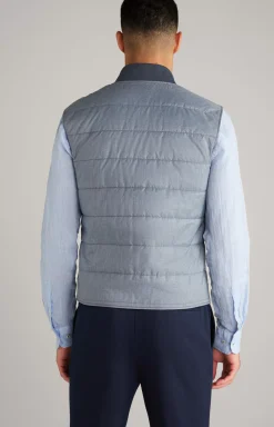 Wilmot Quilted Waistcoat in Blue