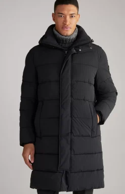 Winsten Quilted Coat in Black