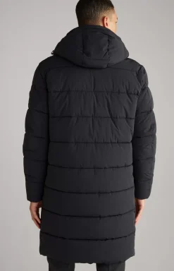 Winsten Quilted Coat in Black