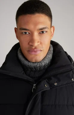 Winsten Quilted Coat in Black