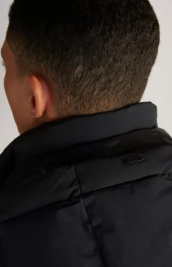 Winsten Quilted Coat in Black