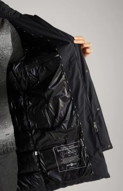 Winsten Quilted Coat in Black