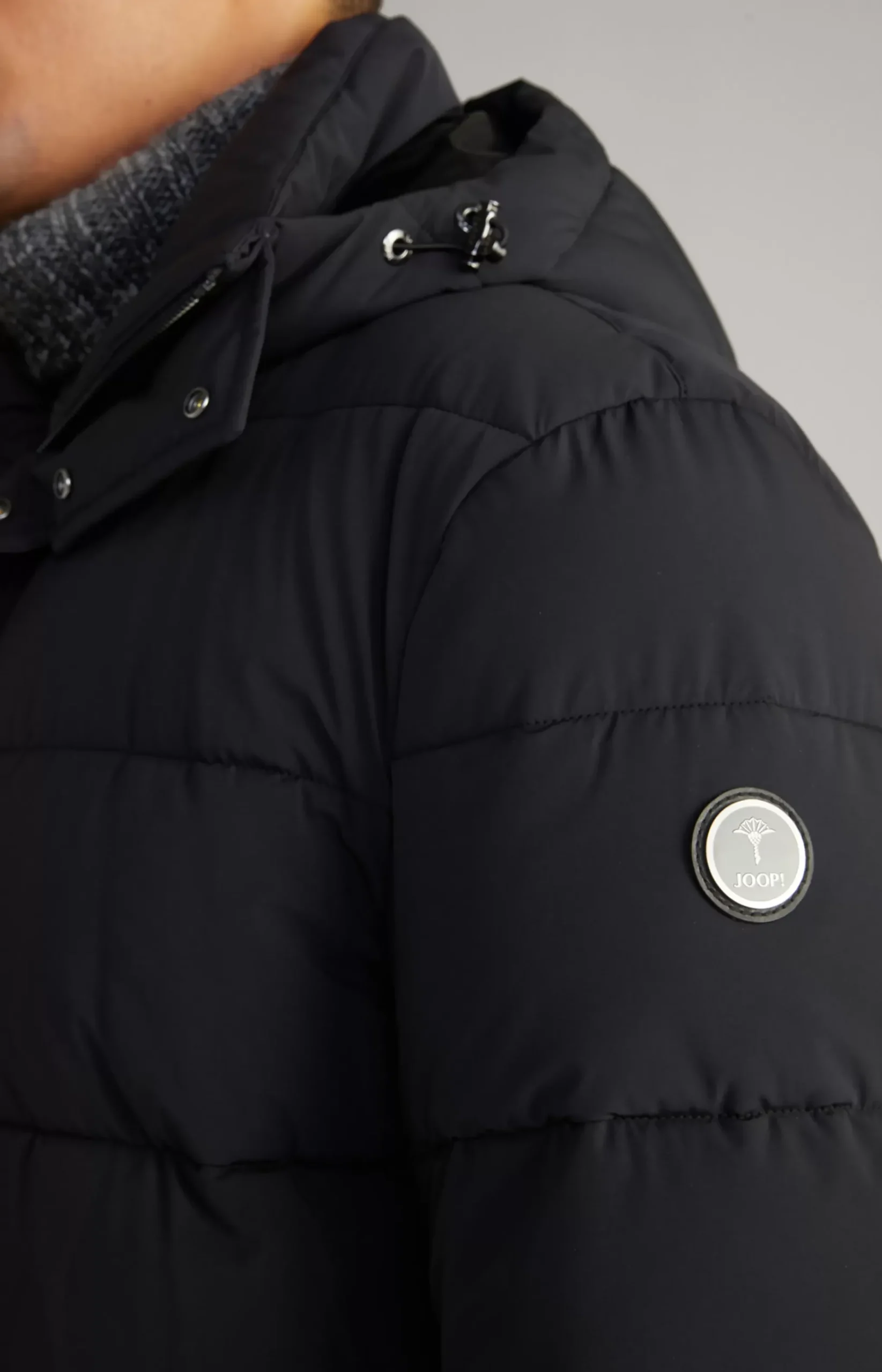 Winsten Quilted Coat in Black