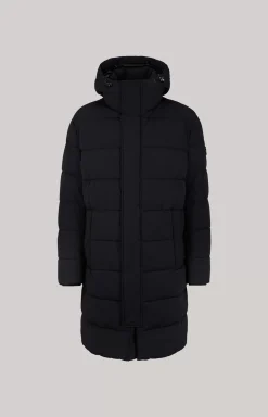 Winsten Quilted Coat in Black