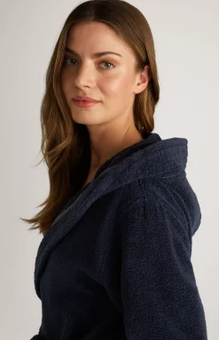 Women’s bathrobe in dark blue