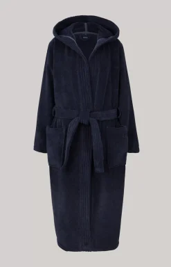 Women’s bathrobe in dark blue