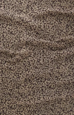 Wool Jacquard Scarf in Beige/Black