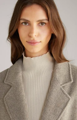 Wool Mix Coat in Greige