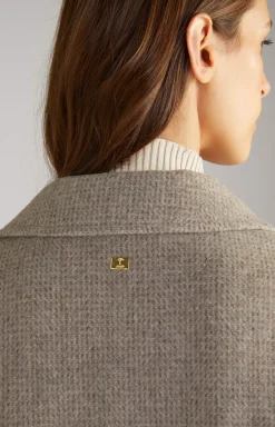 Wool Mix Coat in Greige