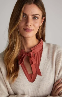 Wool Mix Pullover in Light Beige