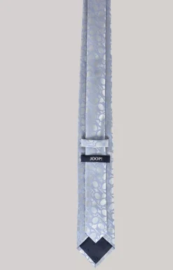 Wool Mix Tie in Blue-Grey