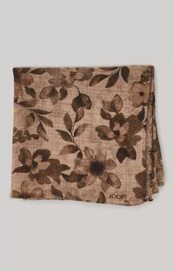 Wool Pocket Square in Brown