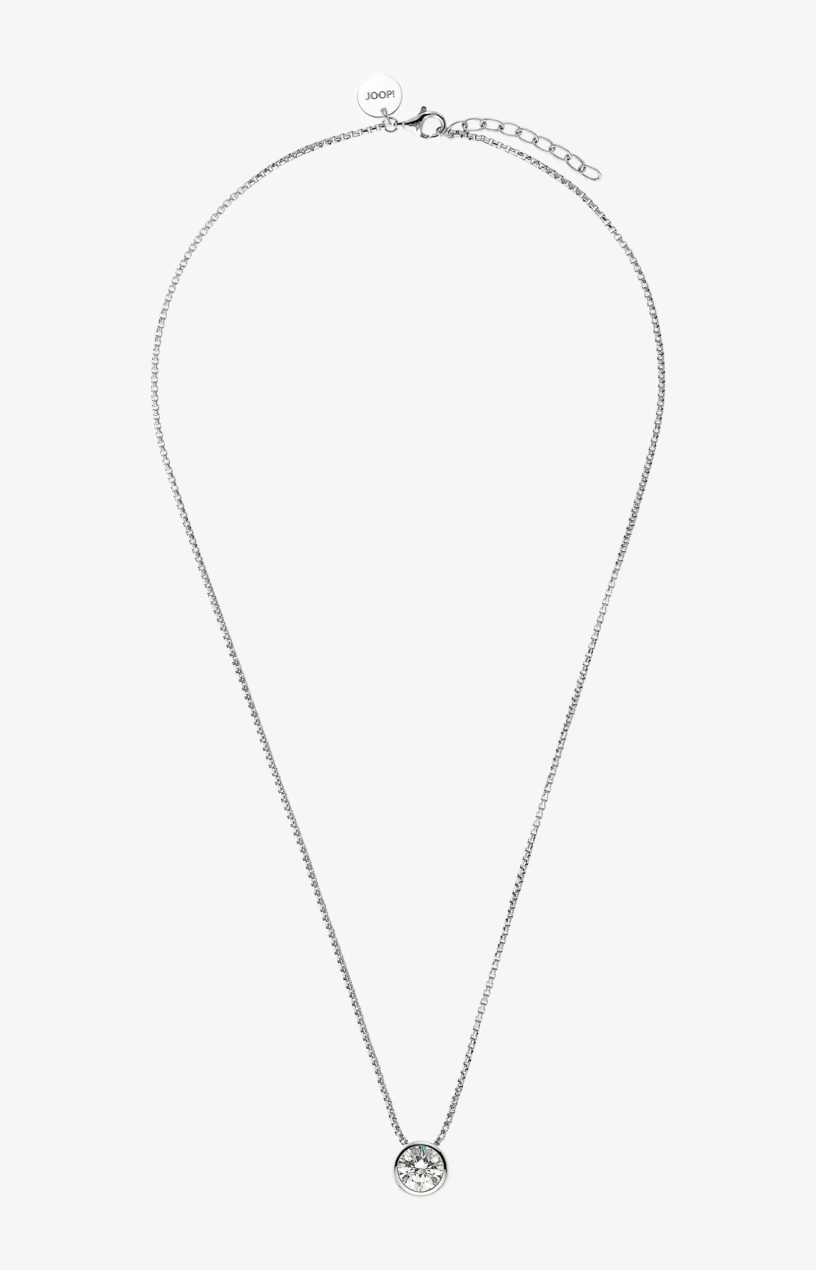 Zirconia necklace in silver